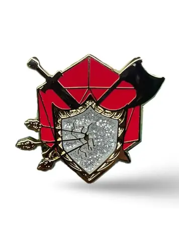 D&D ROLES FIGHTER ENAMEL PIN