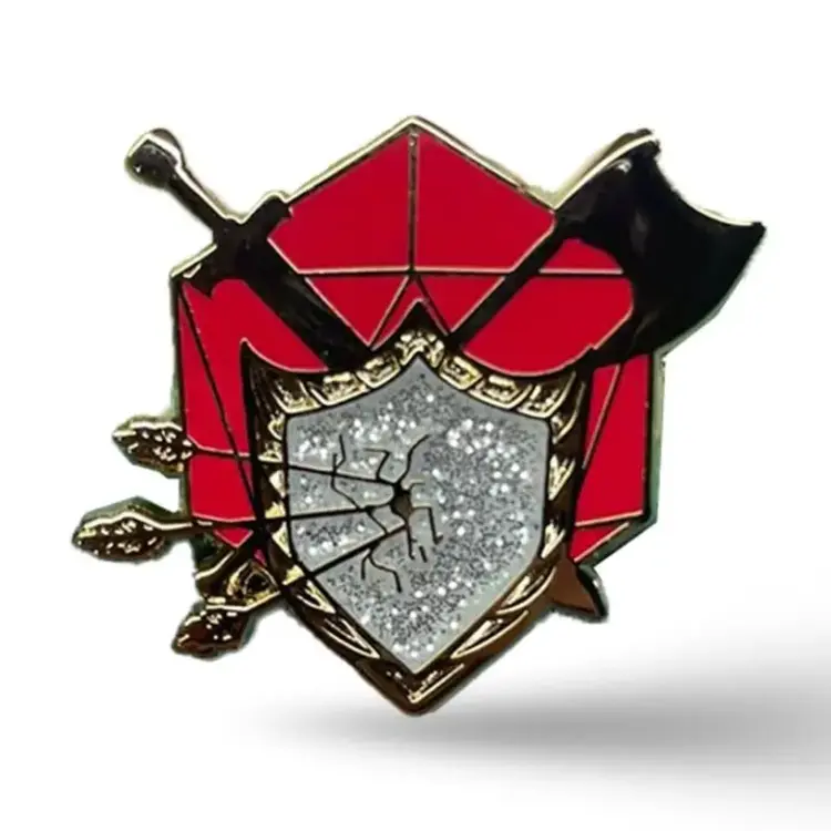 D&D ROLES FIGHTER ENAMEL PIN