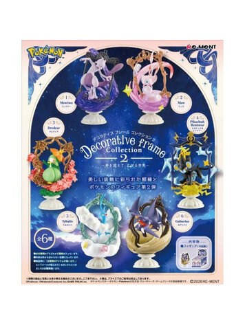 REMENT REMENT POKEMON DECORATIVE FRAME COLLECTION 2 BLIND BOX