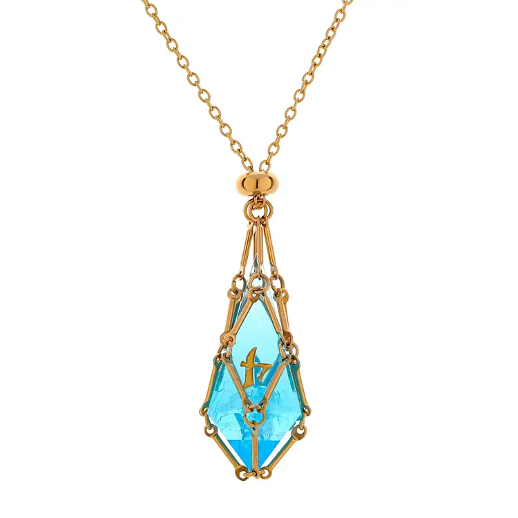 HYMGHO HYMGHO MYSTICAGE DICE CHAIN GOLD NECKLACE D4