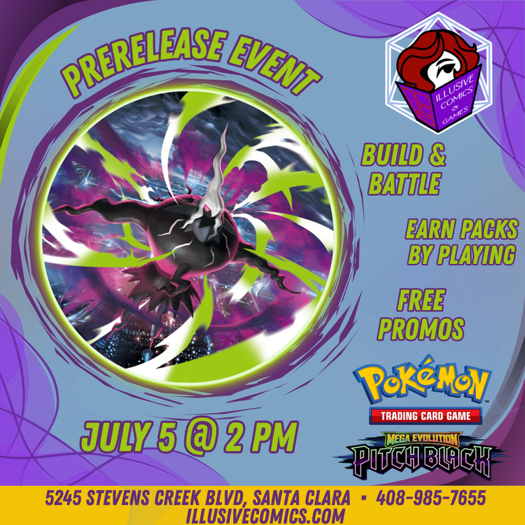 POKEMON MEGA EVOLUTION PITCH BLACK PRERELEASE 7/5 @ 2 PM