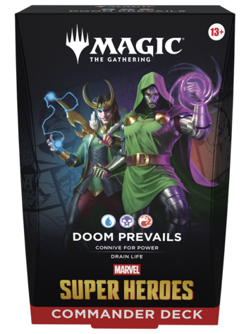 WIZARDS OF THE COAST MTG MARVEL SUPER HEROES COMMANDER DECK DOOM PREVAILS
