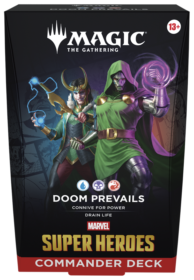 WIZARDS OF THE COAST MTG MARVEL SUPER HEROES COMMANDER DECK DOOM PREVAILS