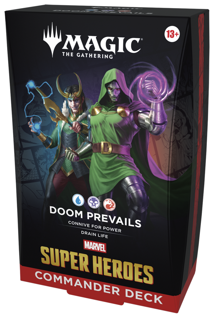 WIZARDS OF THE COAST MTG MARVEL SUPER HEROES COMMANDER DECK DOOM PREVAILS