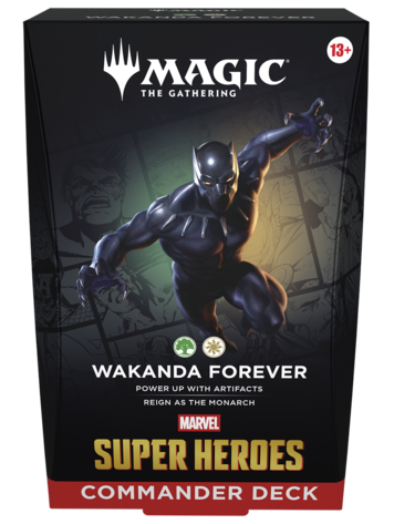WIZARDS OF THE COAST MTG MARVEL SUPER HEROES COMMANDER DECK WAKANDA FOREVER