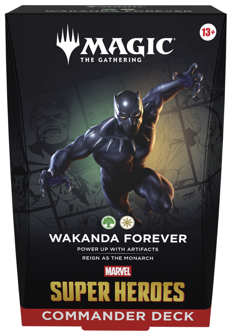 WIZARDS OF THE COAST MTG MARVEL SUPER HEROES COMMANDER DECK WAKANDA FOREVER