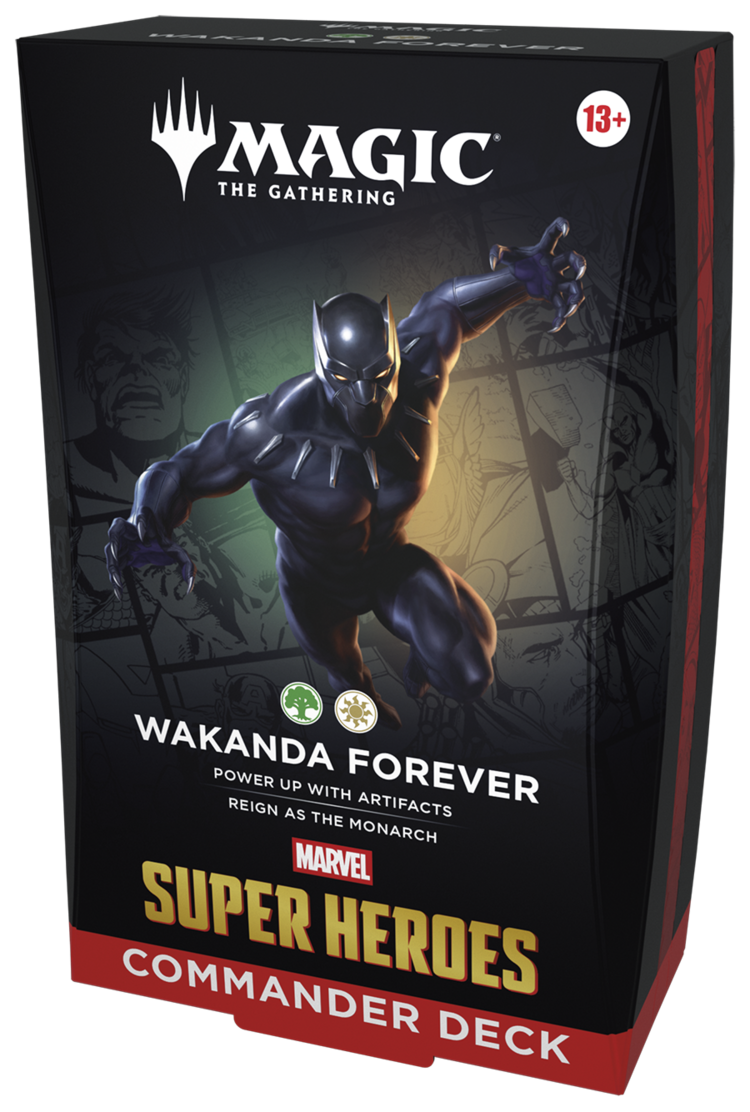 WIZARDS OF THE COAST MTG MARVEL SUPER HEROES COMMANDER DECK WAKANDA FOREVER