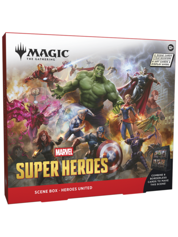 WIZARDS OF THE COAST MTG MARVEL SUPER HEROES SCENE BOX HEROES UNITED