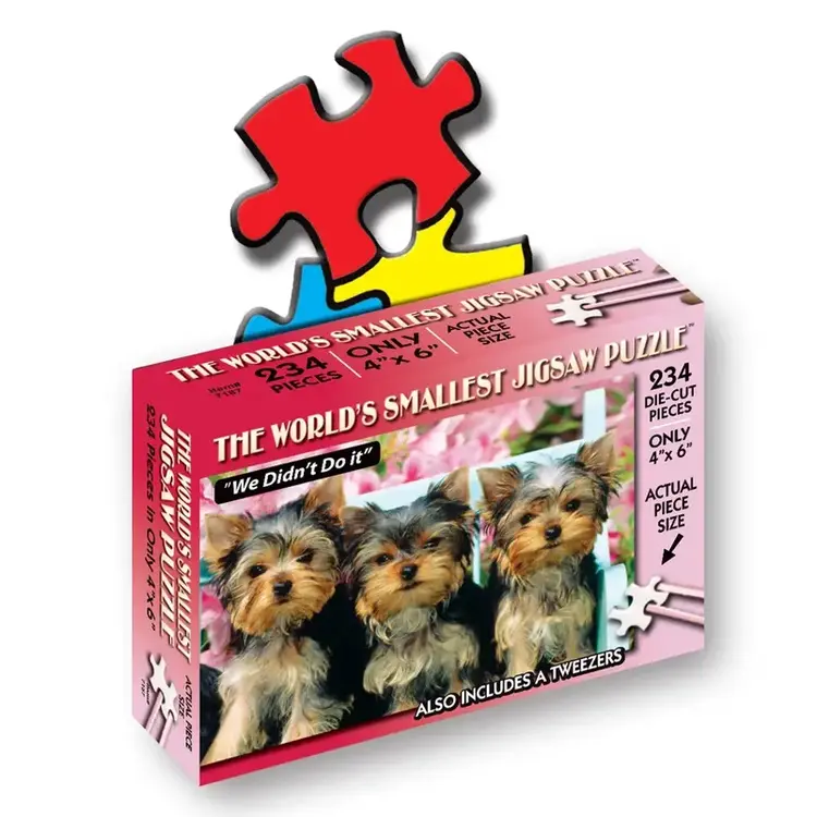 WORLDS SMALLEST JIGSAW PUZZLE WE DIDN'T DO IT