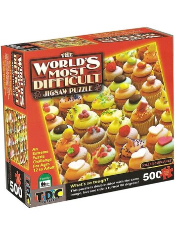 WORLDS MOST DIFFICULT JOGSAW PUZZLE KILLER CUPCAKES 500 PCS