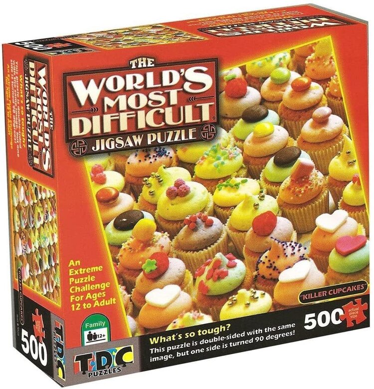 WORLDS MOST DIFFICULT JOGSAW PUZZLE KILLER CUPCAKES 500 PCS