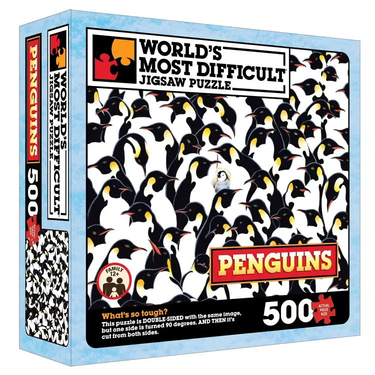 WORLDS MOST DIFFICULT JIGSAW PUZZLE PENGUINS 500 PCS