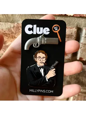 CULT CLASSIC "CLUE" HORROR MOVIE PIN SET -- PROFESSOR PLUM