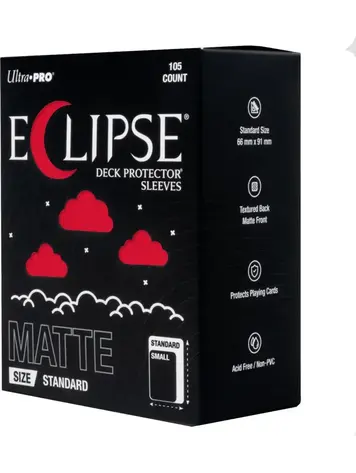 ULTRA PRO ULTRA PRO ECLIPSE SLEEVES 105 CT MATTE APPLE RED