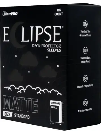 ULTRA PRO ULTRA PRO ECLIPSE SLEEVES 105 CT MATTE JET BLACK