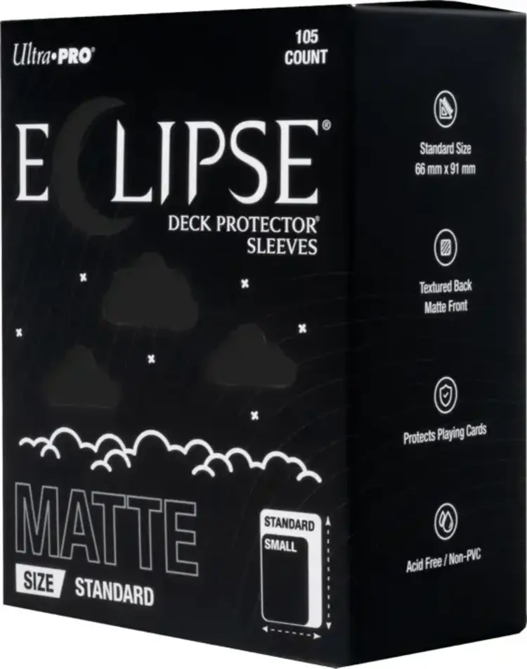 ULTRA PRO ULTRA PRO ECLIPSE SLEEVES 105 CT MATTE JET BLACK