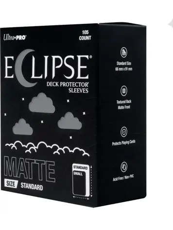ULTRA PRO ULTRA PRO ECLIPSE SLEEVES 105 CT MATTE SMOKE GREY