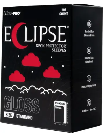 ULTRA PRO ULTRA PRO ECLIPSE SLEEVES 105 CT GLOSS APPLE RED