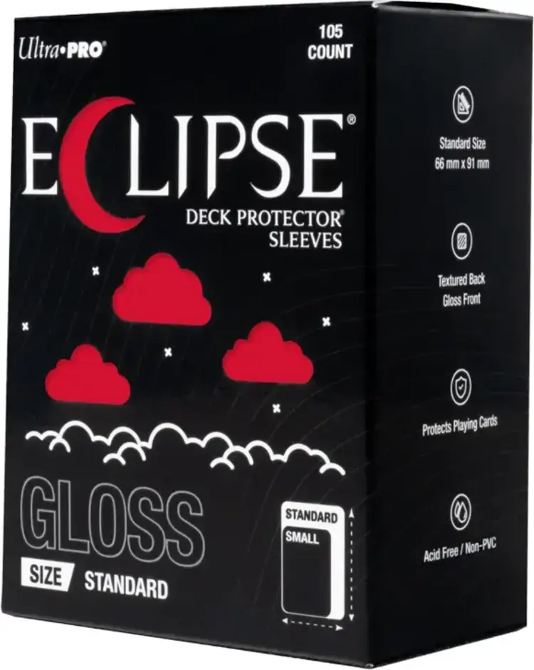 ULTRA PRO ULTRA PRO ECLIPSE SLEEVES 105 CT GLOSS APPLE RED
