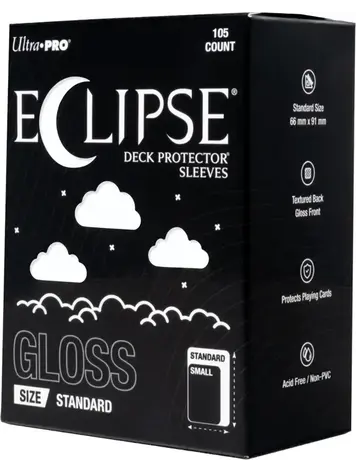 ULTRA PRO ULTRA PRO ECLIPSE SLEEVES 105 CT GLOSS ARCTIC WHITE