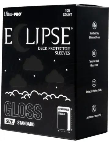 ULTRA PRO ULTRA PRO ECLIPSE SLEEVES 105 CT GLOSS JET BLACK