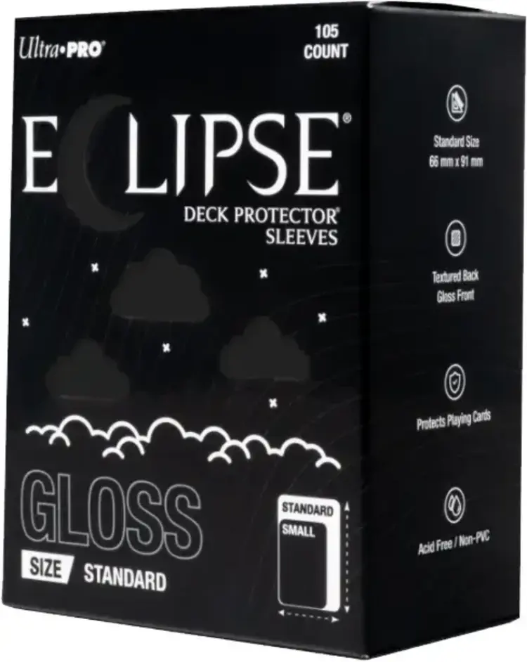 ULTRA PRO ULTRA PRO ECLIPSE SLEEVES 105 CT GLOSS JET BLACK