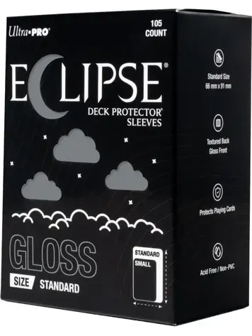 ULTRA PRO ULTRA PRO ECLIPSE SLEEVES 105 CT GLOSS SMOKE GREY
