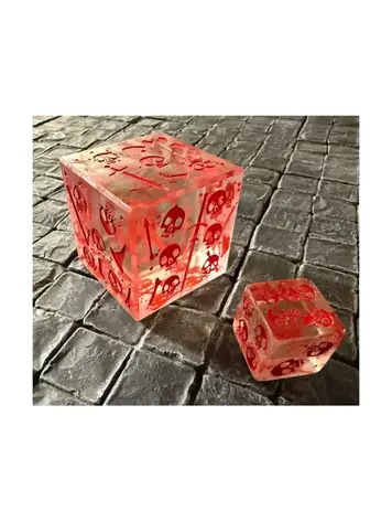 MASSIVE GELATINOUS CUBE D6 - BLOOD FILLED RED