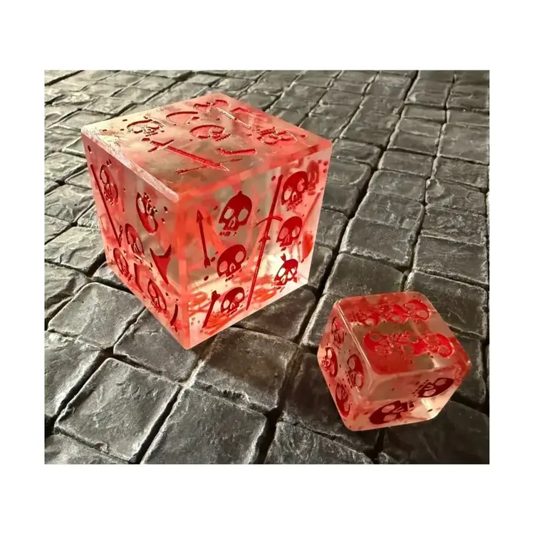 MASSIVE GELATINOUS CUBE D6 - BLOOD FILLED RED