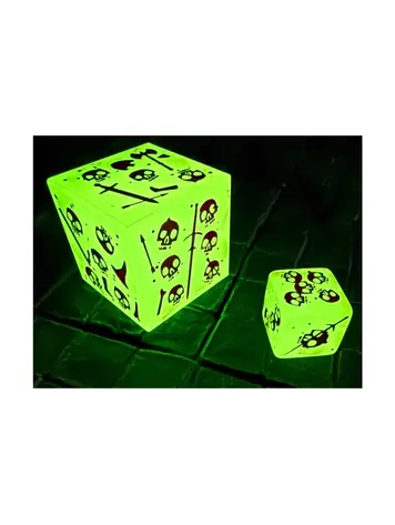 MASSIVE GELATINOUS CUBE D6 - GLOW IN THE DARK