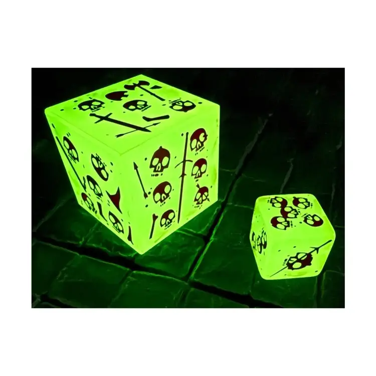 MASSIVE GELATINOUS CUBE D6 - GLOW IN THE DARK