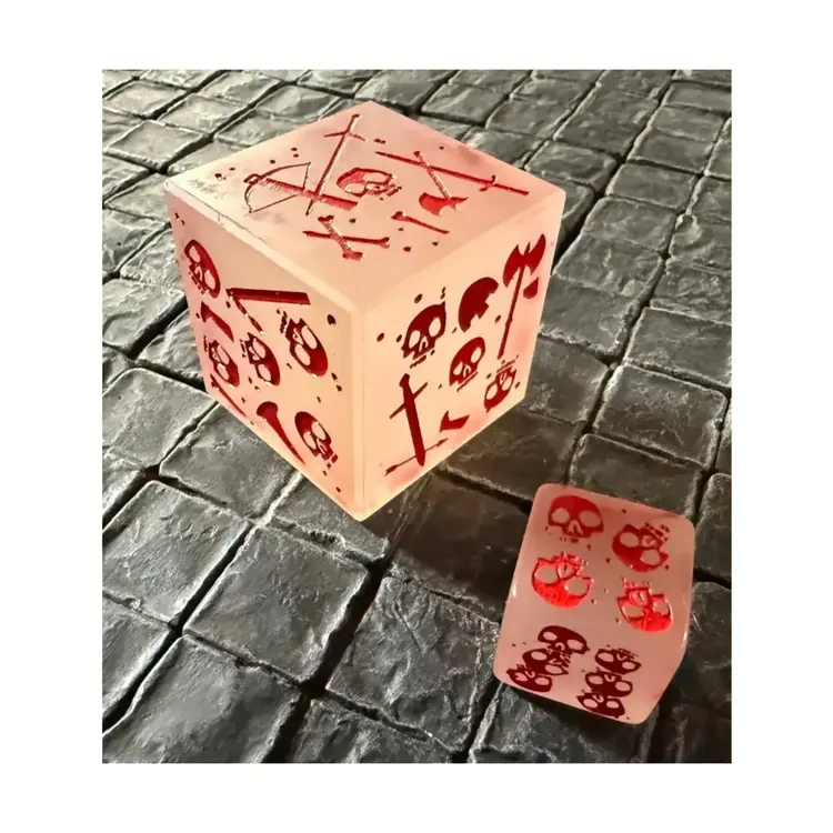 MASSIVE GELATINOUS CUBE D6 - GLOW IN THE DARK