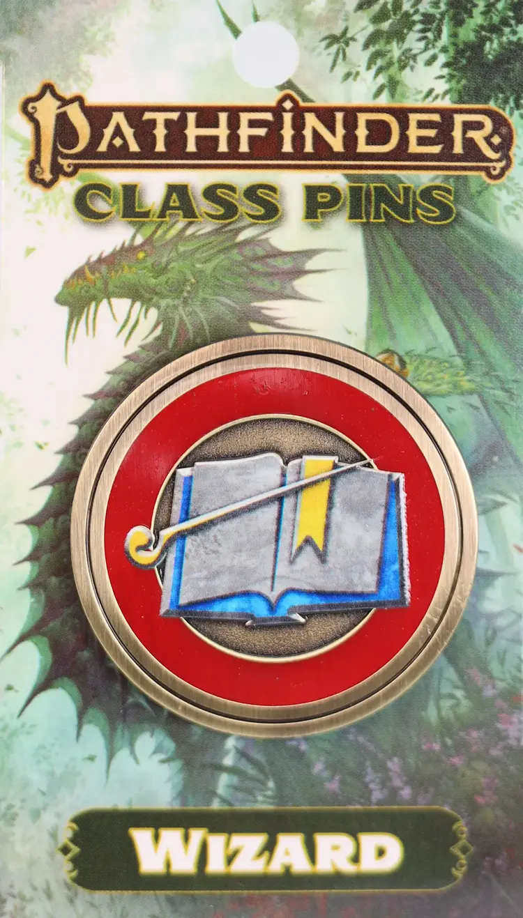 FOAM BRAIN GAMES PATHFINDER CLASS ICON PIN WIZARD