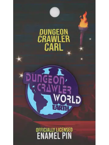 FOAM BRAIN GAMES DUNGEON CRAWLER WORLD ENAMEL PIN