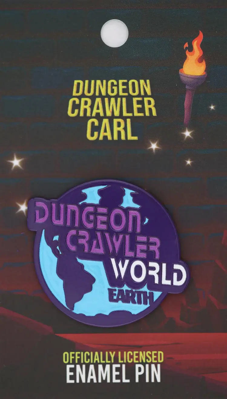 FOAM BRAIN GAMES DUNGEON CRAWLER WORLD ENAMEL PIN