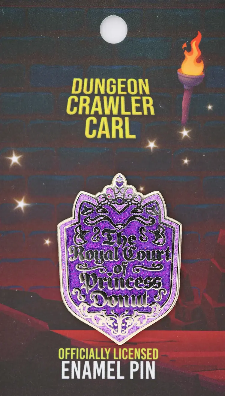 FOAM BRAIN GAMES THE ROYAL COURT OF PRINCESS DONUT ENAMEL PIN