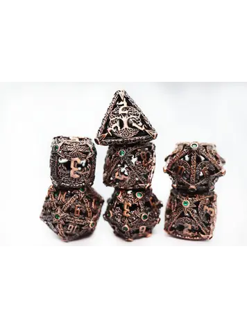 FOAM BRAIN GAMES FOAM BRAIN GAMES TREES OF VIRTUE: TREE OF JUSTICE RPG HOLLOW METAL DICE SET