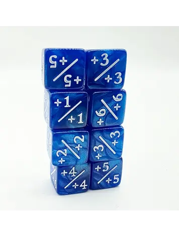 FOAM BRAIN GAMES FOAM BRAIN GAMES +1/+1 PEARL BLUE COUNTER DICE