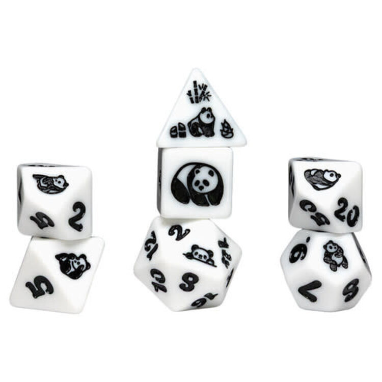 SIRIUS DICE 7 SET ANIMAL MOON PANDA