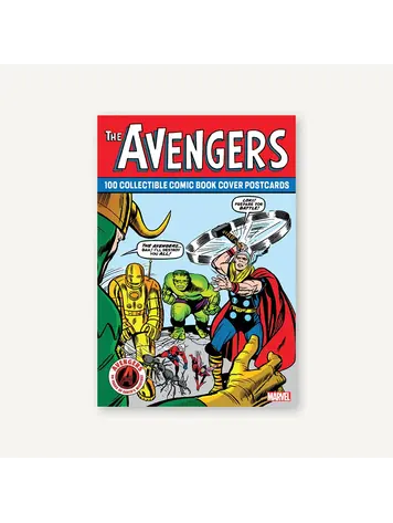 CHRONICLE BOOKS AVENGERS 100 COLLECTIBLE COMIC BOOK COVER POSTCARDS