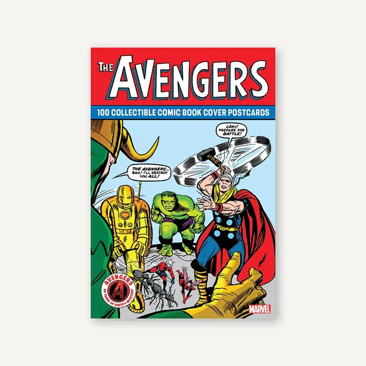 CHRONICLE BOOKS AVENGERS 100 COLLECTIBLE COMIC BOOK COVER POSTCARDS