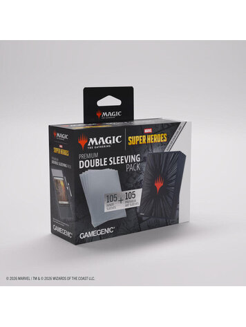 GAMEGENIC GAMEGENIC MTG MSH DOUBLE SLEEVE PACK COSMIC BURST BLACK