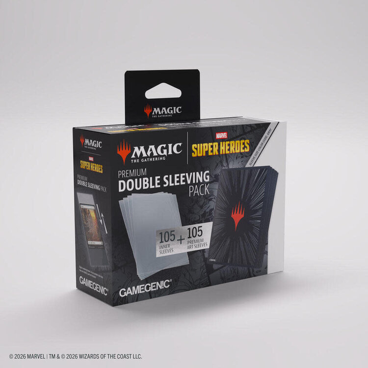 GAMEGENIC GAMEGENIC MTG MSH DOUBLE SLEEVE PACK COSMIC BURST BLACK
