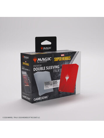GAMEGENIC GAMEGENIC MTG MSH DOUBLE SLEEVE PACK COSMIC BURST RED