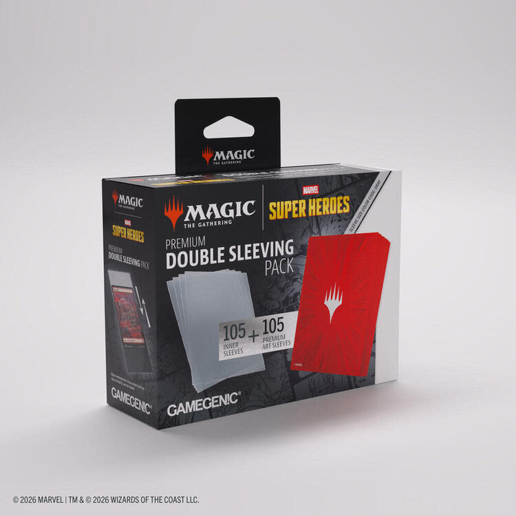 GAMEGENIC GAMEGENIC MTG MSH DOUBLE SLEEVE PACK COSMIC BURST RED