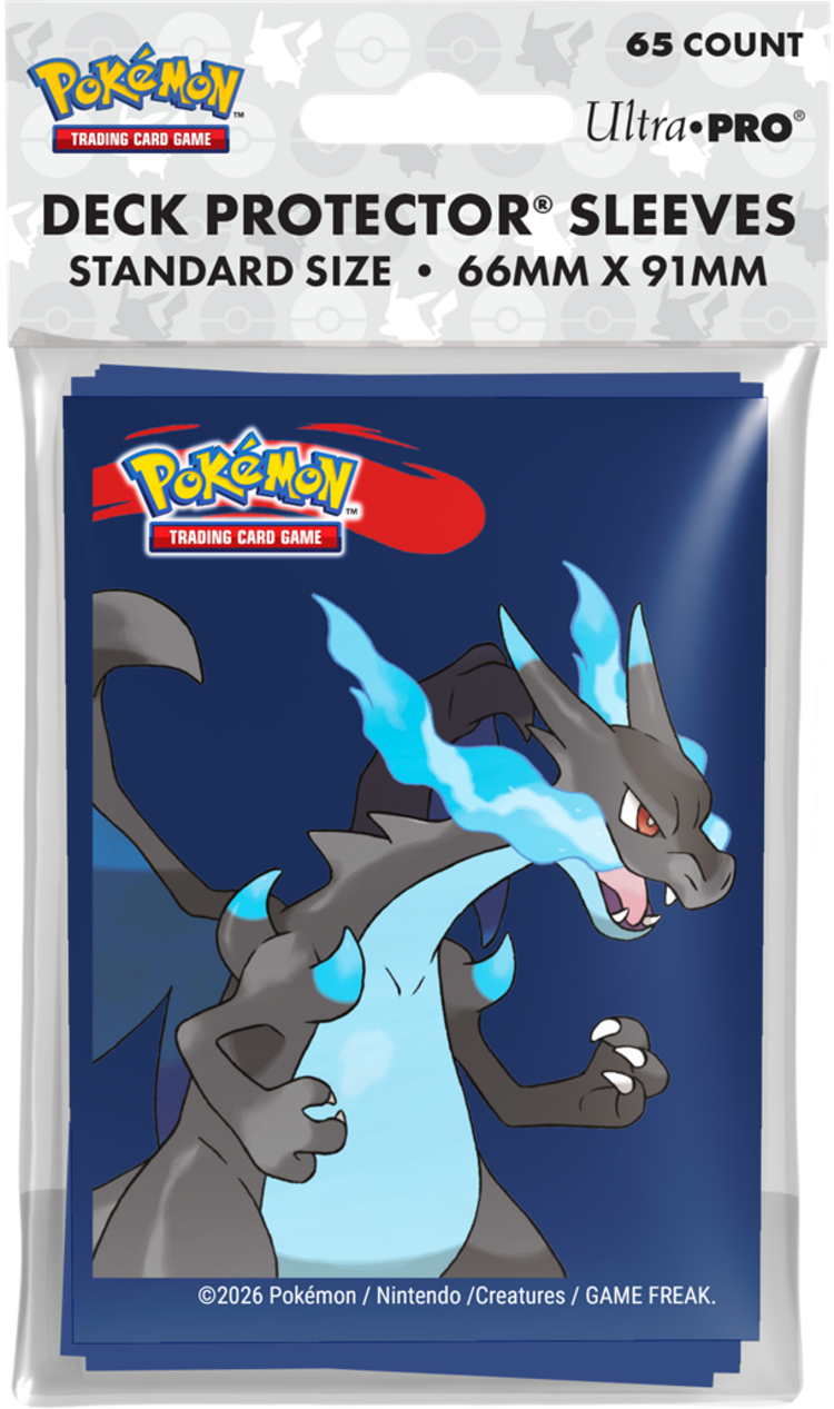 ULTRA PRO ULTRA PRO POKEMON DECK PROTECTOR SLEEVES MEGA CHARIZARD X 65 CT
