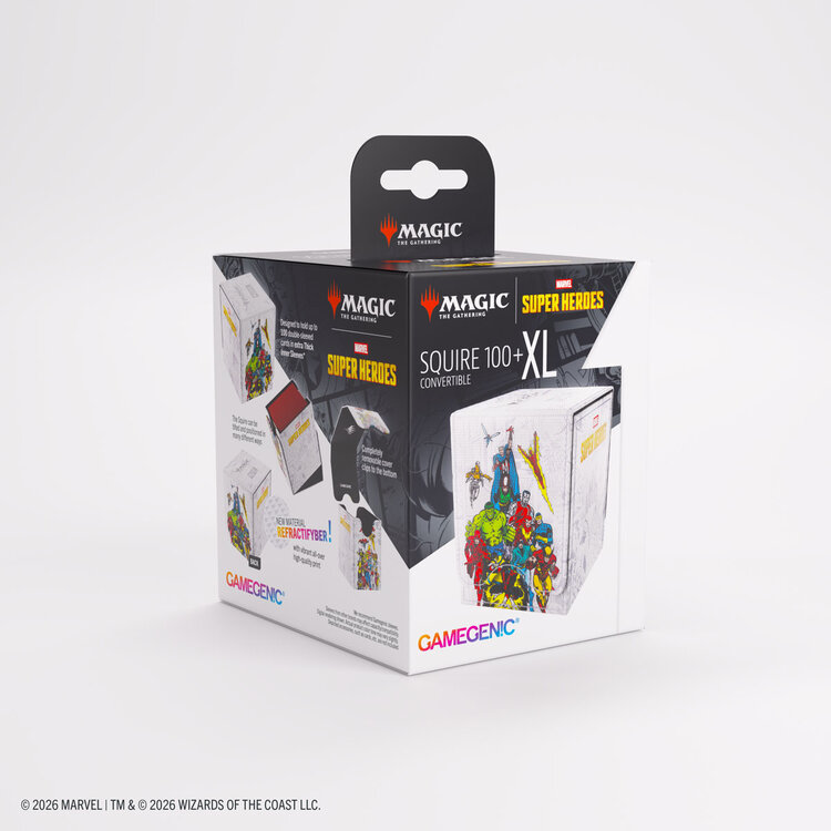 GAMEGENIC GAMEGENIC MTG MSH SQUIRE 100+ XL DECK BOX MARVEL AGE