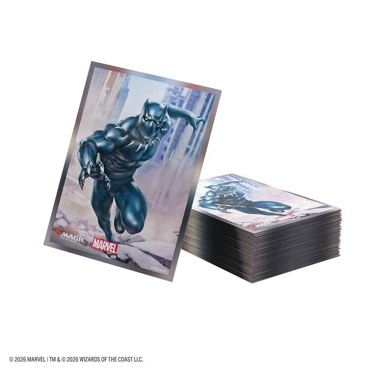 GAMEGENIC GAMEGENIC MTG MSH STANDARD CARD SLEEVES: BLACK PANTHER