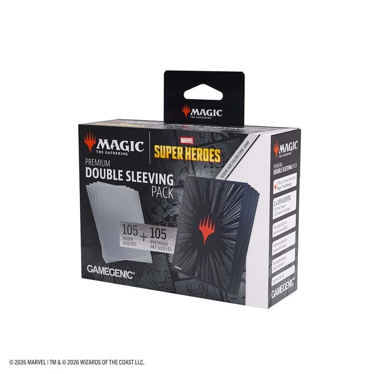 GAMEGENIC GAMEGENIC MTG MSH DOUBLE SLEEVE PACK COSMIC BURST BLACK