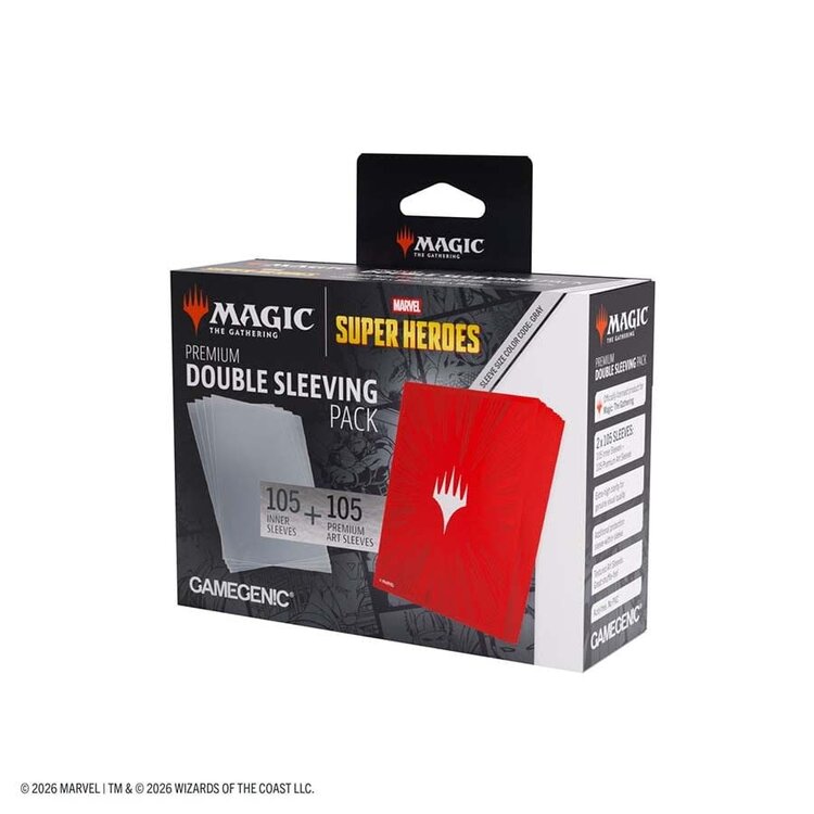 GAMEGENIC GAMEGENIC MTG MSH DOUBLE SLEEVE PACK COSMIC BURST RED